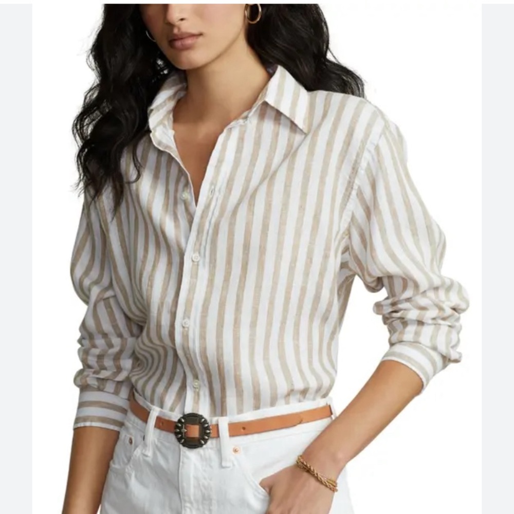 Ralph Lauren Polo Relaxed Linen Shirt — Meghan Markle